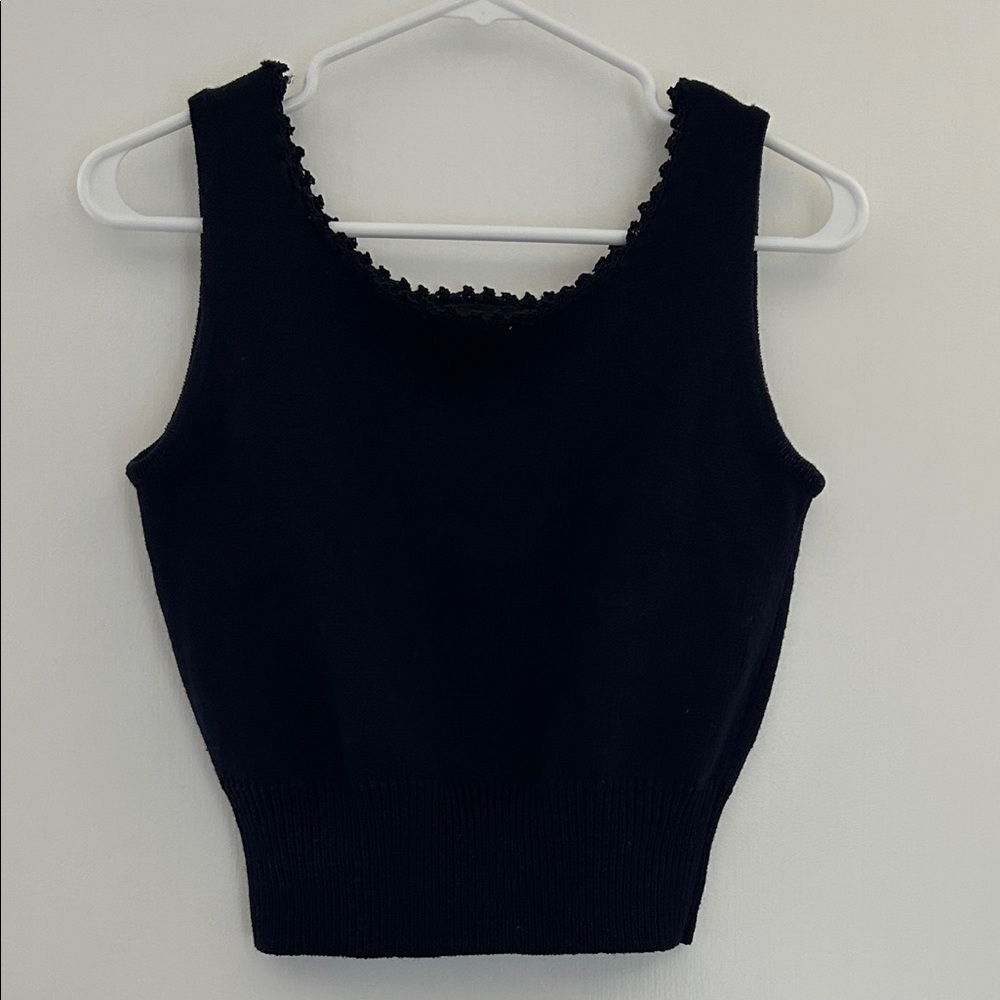 Andrea Jovine Classic Black Tank Top